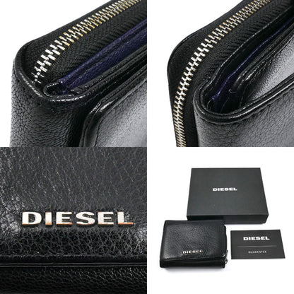 DIESEL ディーゼル 三つ折り財布 ブラック ネイビー X06639 P3043 メンズ【中古】