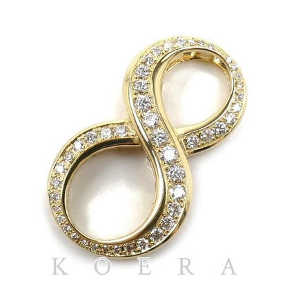 ゆきざき K18YG イエローゴールド NOMBRE No.8 ペンダントトップ Y.NOMBRE.12.6.8.L ダイヤモンド1.07ct 9.8g ユニセックス【中古】
