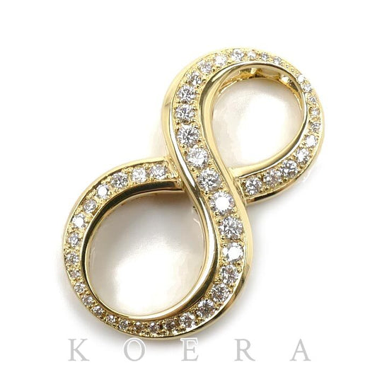 ゆきざき K18YG イエローゴールド NOMBRE No.8 ペンダントトップ Y.NOMBRE.12.6.8.L ダイヤモンド1.07ct 9.8g ユニセックス【中古】