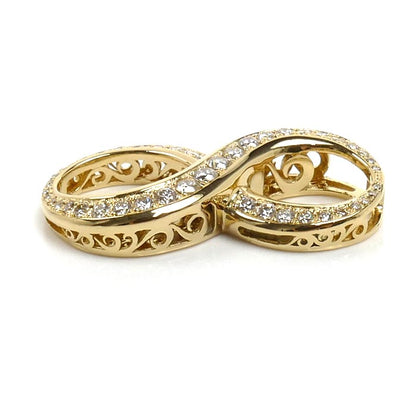 ゆきざき K18YG イエローゴールド NOMBRE No.8 ペンダントトップ Y.NOMBRE.12.6.8.L ダイヤモンド1.07ct 9.8g ユニセックス【中古】