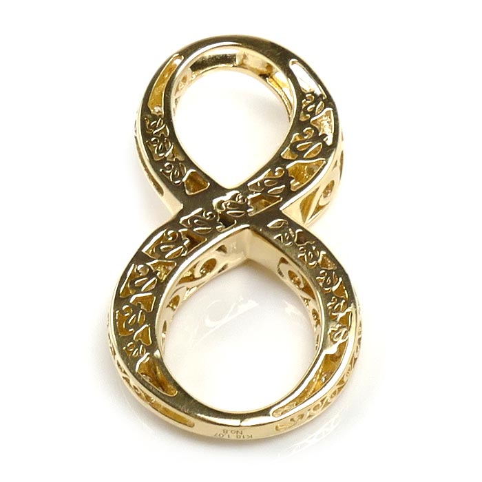 ゆきざき K18YG イエローゴールド NOMBRE No.8 ペンダントトップ Y.NOMBRE.12.6.8.L ダイヤモンド1.07ct 9.8g ユニセックス【中古】