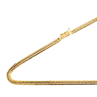 K18YG イエローゴールド ネックレス 喜平12面トリプルカット 12.4g 50cm ユニセックス【中古】