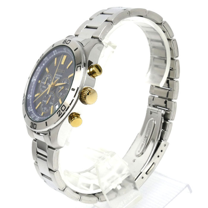 SEIKO セイコー クロノグラフ 腕時計 電池式 6T63-00E0 メンズ【中古】