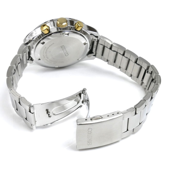SEIKO セイコー クロノグラフ 腕時計 電池式 6T63-00E0 メンズ【中古】