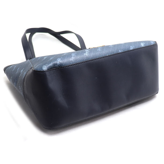 COACH コーチ ホースキャリッジ トートバッグ ブルー C4061 アウトレット レディース【中古】