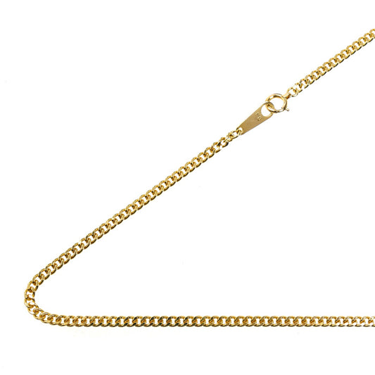 K18YG イエローゴールド ネックレス 喜平2面カット 10.0g 50cm ユニセックス【中古】