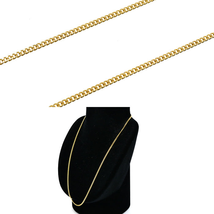 K18YG イエローゴールド ネックレス 喜平2面カット 10.0g 50cm ユニセックス【中古】