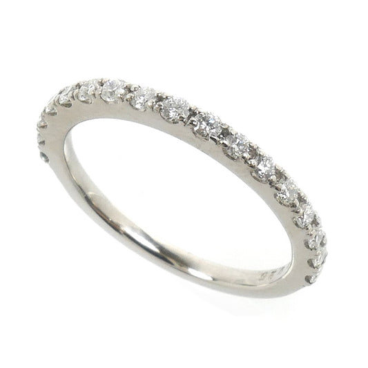 Pt900プラチナ ハーフエタニティ リング・指輪 ダイヤモンド0.25ct 11号 2.9g レディース【中古】【美品】
