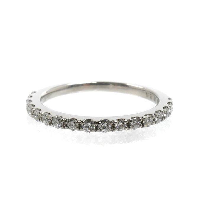 Pt900プラチナ ハーフエタニティ リング・指輪 ダイヤモンド0.25ct 11号 2.9g レディース【中古】【美品】