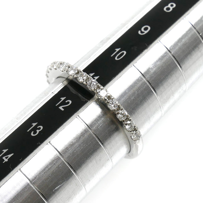 Pt900プラチナ ハーフエタニティ リング・指輪 ダイヤモンド0.25ct 11号 2.9g レディース【中古】【美品】