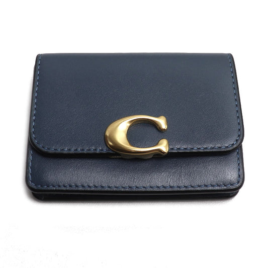 COACH コーチ バンディット カードケース ネイビー CH825 アウトレット レディース【中古】