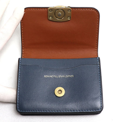 COACH コーチ バンディット カードケース ネイビー CH825 アウトレット レディース【中古】