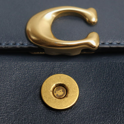 COACH コーチ バンディット カードケース ネイビー CH825 アウトレット レディース【中古】