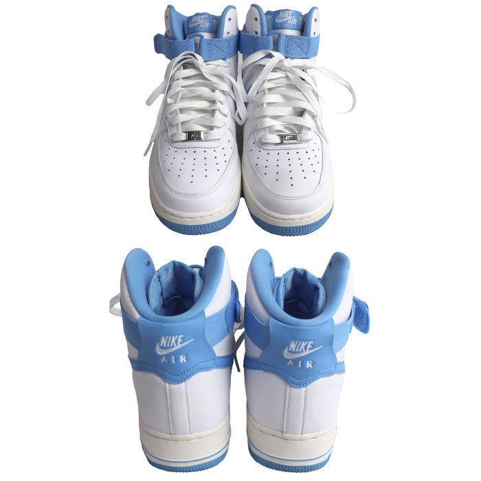 NIKE ナイキ エアフォース1 HIGH OG QS スニーカー 白/水色 DX3805-100 27.5cm メンズ【中古】