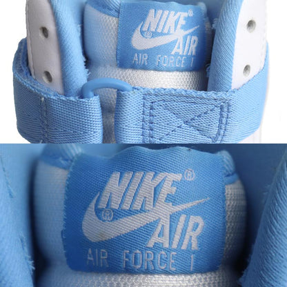 NIKE ナイキ エアフォース1 HIGH OG QS スニーカー 白/水色 DX3805-100 27.5cm メンズ【中古】