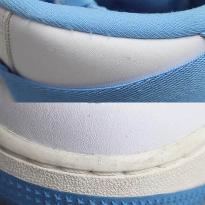 NIKE ナイキ エアフォース1 HIGH OG QS スニーカー 白/水色 DX3805-100 27.5cm メンズ【中古】