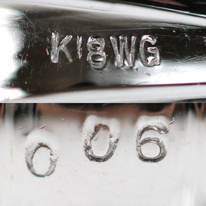 K18WG ホワイトゴールド 龍 ペンダントトップ ダイヤモンド0.06ct 9.5g ドラゴン メンズ【中古】