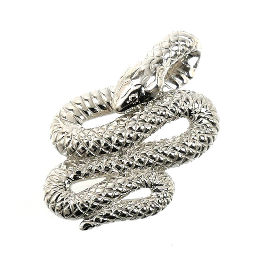 Pt900プラチナ スネーク ペンダントトップ 4.6g 蛇 ヘビ ユニセックス【中古】【美品】