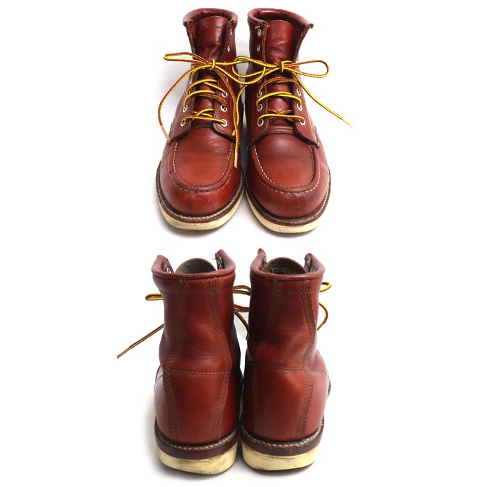 Chippewa チペワ 6インチ モックトゥ ブーツ 赤茶 29493 PORTAGE ORO RUSSETT 7 1/2 EE メンズ【中古】