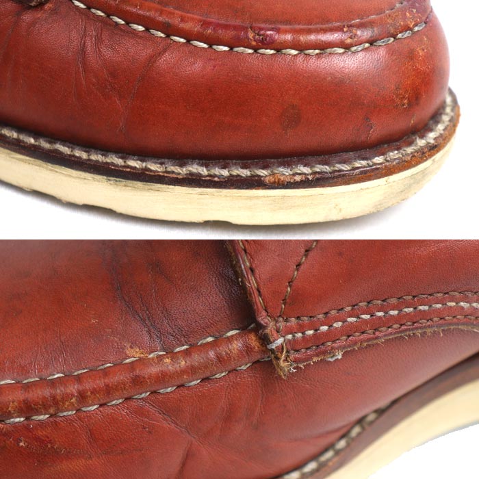 Chippewa チペワ 6インチ モックトゥ ブーツ 赤茶 29493 PORTAGE ORO RUSSETT 7 1/2 EE メンズ【中古】