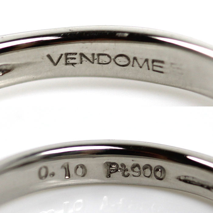 Vendome Aoyama ヴァンドーム青山 Pt900プラチナ リング・指輪 ダイヤモンド0.10ct 7号 3.7g レディース【中古】【美品】