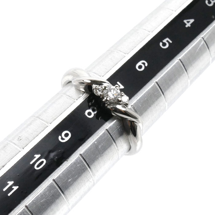 Vendome Aoyama ヴァンドーム青山 Pt900プラチナ リング・指輪 ダイヤモンド0.10ct 7号 3.7g レディース【中古】【美品】