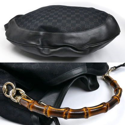 GUCCI グッチ バンブー 2Wayショルダーバッグ ブラック 169976 レディース【中古】
