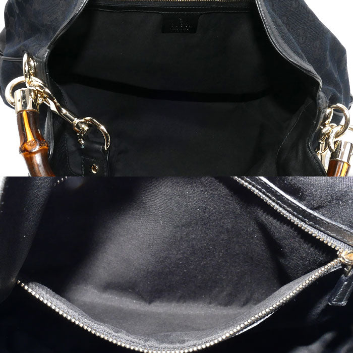 GUCCI グッチ バンブー 2Wayショルダーバッグ ブラック 169976 レディース【中古】