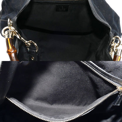 GUCCI グッチ バンブー 2Wayショルダーバッグ ブラック 169976 レディース【中古】