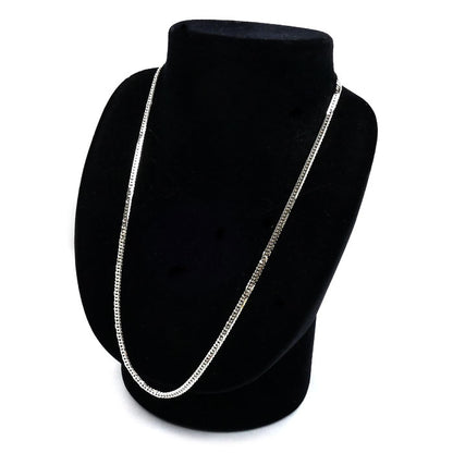 Pt850プラチナ ネックレス 喜平6面Wカット 20.5g 50cm ユニセックス【中古】