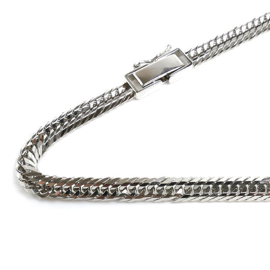 Pt850プラチナ ネックレス 喜平12面トリプルカット 30.2g 50cm ユニセックス【中古】