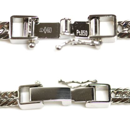 Pt850プラチナ ネックレス 喜平12面トリプルカット 30.2g 50cm ユニセックス【中古】