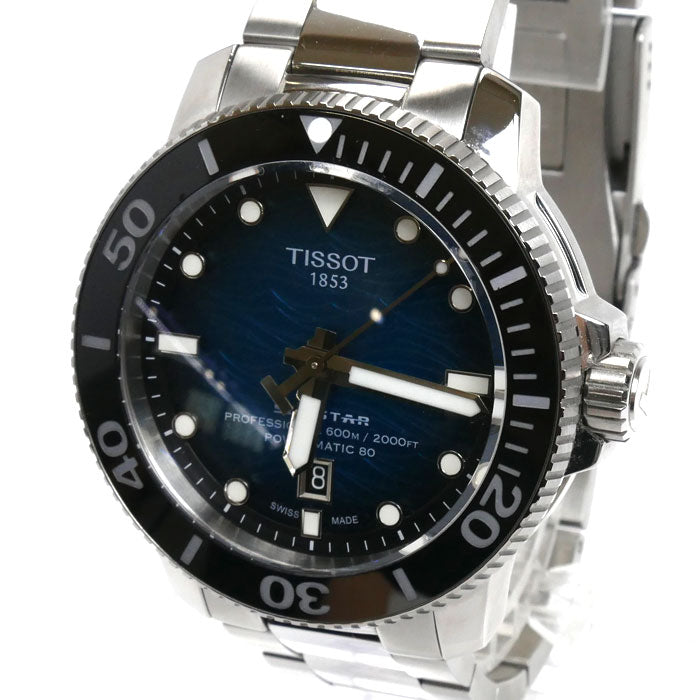 TISSOT ティソ シースター2000プロフェッショナル 腕時計 自動巻き T120.607.11.041.00 メンズ【中古】【美品】