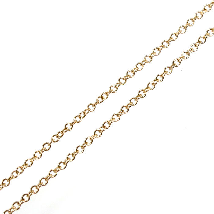 TIFFANY&Co. ティファニー K18PG ピンクゴールド Tスマイル スモール ネックレス 63058815 ダイヤモンド 2.1g 41cm レディース【中古】
