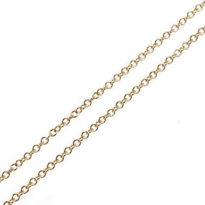 TIFFANY&Co. ティファニー K18PG ピンクゴールド Tスマイル スモール ネックレス 63058815 ダイヤモンド 2.1g 41cm レディース【中古】