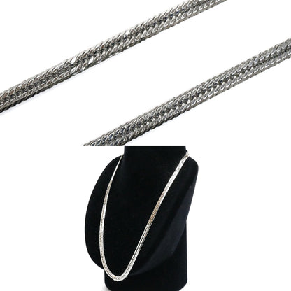 Pt850プラチナ ネックレス 喜平12面トリプルカット 50.5g 50cm メンズ【中古】