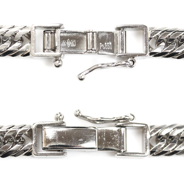 Pt850プラチナ ネックレス 喜平12面トリプルカット 50.5g 50cm メンズ【中古】