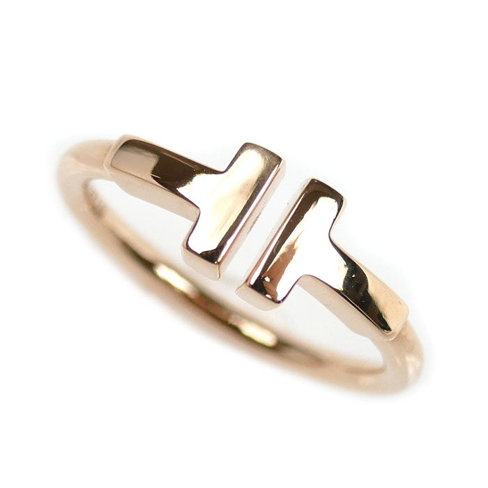 TIFFANY&Co. ティファニー K18PG ピンクゴールド Tワイヤー リング・指輪 60147391 9号 3.0g レディース【中古】【美品】