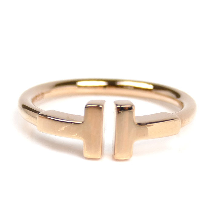 TIFFANY&Co. ティファニー K18PG ピンクゴールド Tワイヤー リング・指輪 60147391 9号 3.0g レディース【中古】【美品】