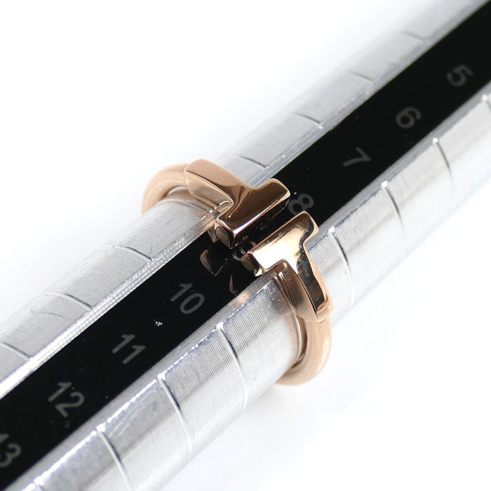 TIFFANY&Co. ティファニー K18PG ピンクゴールド Tワイヤー リング・指輪 60147391 9号 3.0g レディース【中古】【美品】