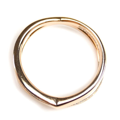 TIFFANY&Co. ティファニー K18PG ピンクゴールド アトラス X ナロー ダイヤ リング・指輪 ダイヤモンド0.08ct 8号 3.9g レディース【中古】【美品】