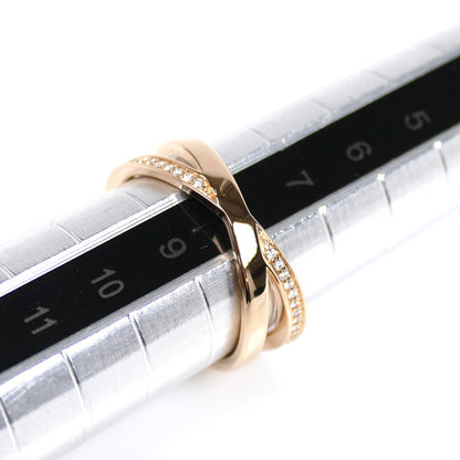 TIFFANY&Co. ティファニー K18PG ピンクゴールド アトラス X ナロー ダイヤ リング・指輪 ダイヤモンド0.08ct 8号 3.9g レディース【中古】【美品】