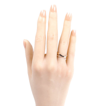 TIFFANY&Co. ティファニー K18PG ピンクゴールド アトラス X ナロー ダイヤ リング・指輪 ダイヤモンド0.08ct 8号 3.9g レディース【中古】【美品】