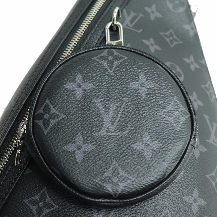LOUIS VUITTON ルイ・ヴィトン デュオ･スリングバッグ ボディバッグ タイガラマ ブラック M30936 IC メンズ【中古】【極美品】