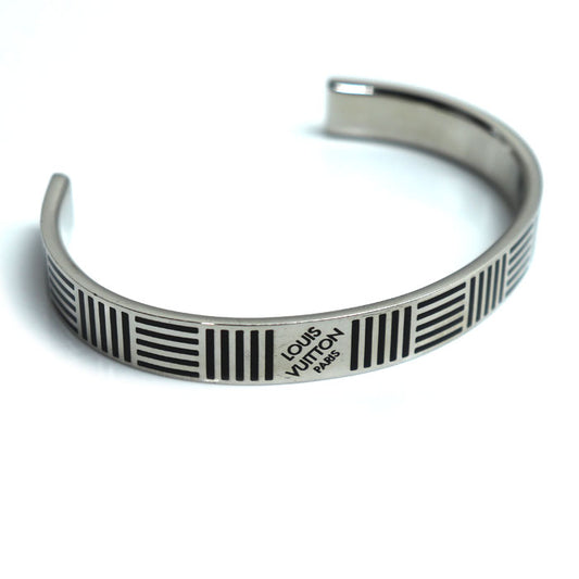 LOUIS VUITTON ルイ・ヴィトン メタル ジョンク・ダミエカラーズ バングル M62492 US1127 32.5g メンズ【中古】