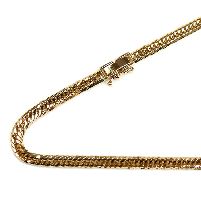 K18YG イエローゴールド ネックレス 喜平12面トリプルカット 20.2g 51cm ユニセックス【中古】