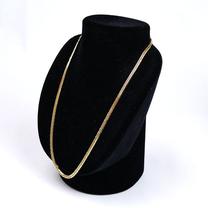 K18YG イエローゴールド ネックレス 喜平12面トリプルカット 20.2g 51cm ユニセックス【中古】