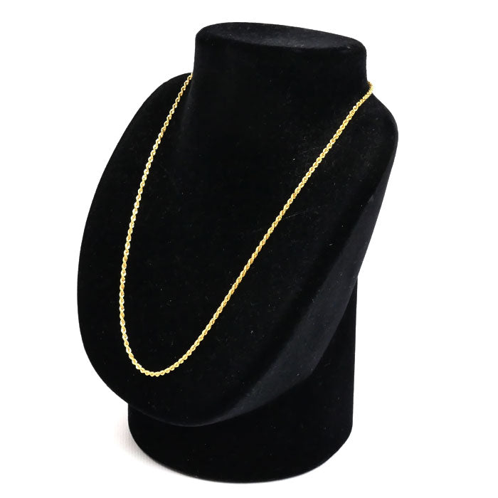 K18YG イエローゴールド ロープ ネックレス 3.1g ～45cm フリーチェーン ユニセックス【中古】