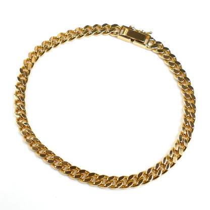 K18YG イエローゴールド ブレスレット 喜平2面カット 20.2g 20cm ユニセックス【中古】