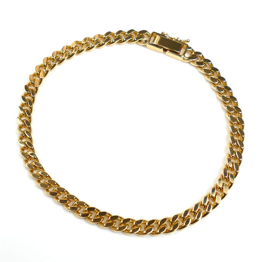 K18YG イエローゴールド ブレスレット 喜平2面カット 20.2g 20cm ユニセックス【中古】